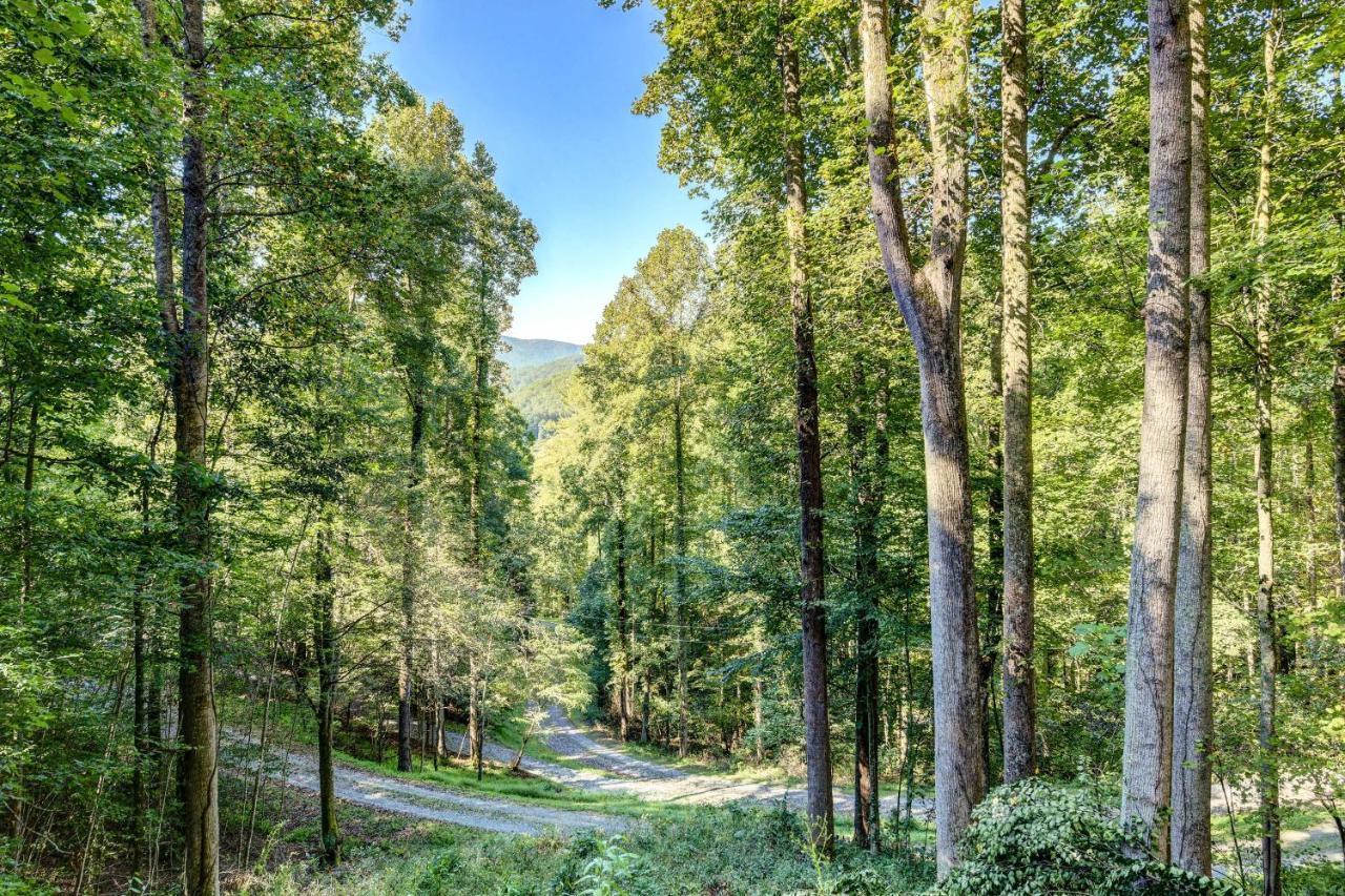Waynesville Cabin With Covered Deck And Fire Pit! Lake Junaluska Buitenkant foto