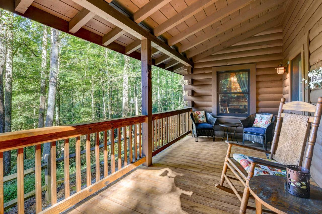 Waynesville Cabin With Covered Deck And Fire Pit! Lake Junaluska Buitenkant foto
